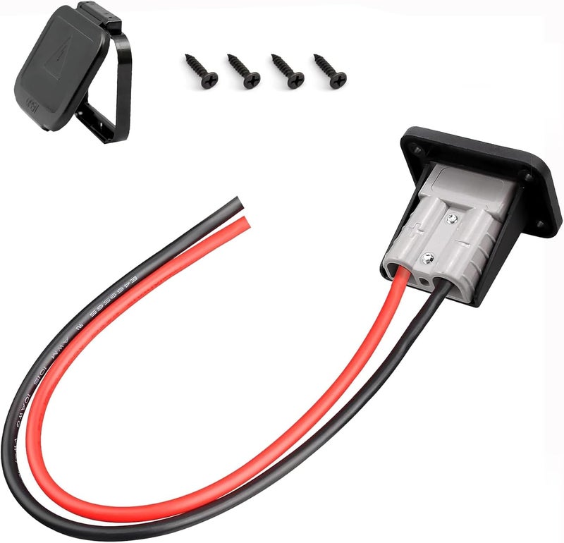 GUIRUIMOON Store 50A SB50 Heavy Duty Versatile Anderson Connector - 10AWG Tinned Copper Wire Quick Connect Universal Kit for Golf Cart Forklift (1 Pack) - Image 1